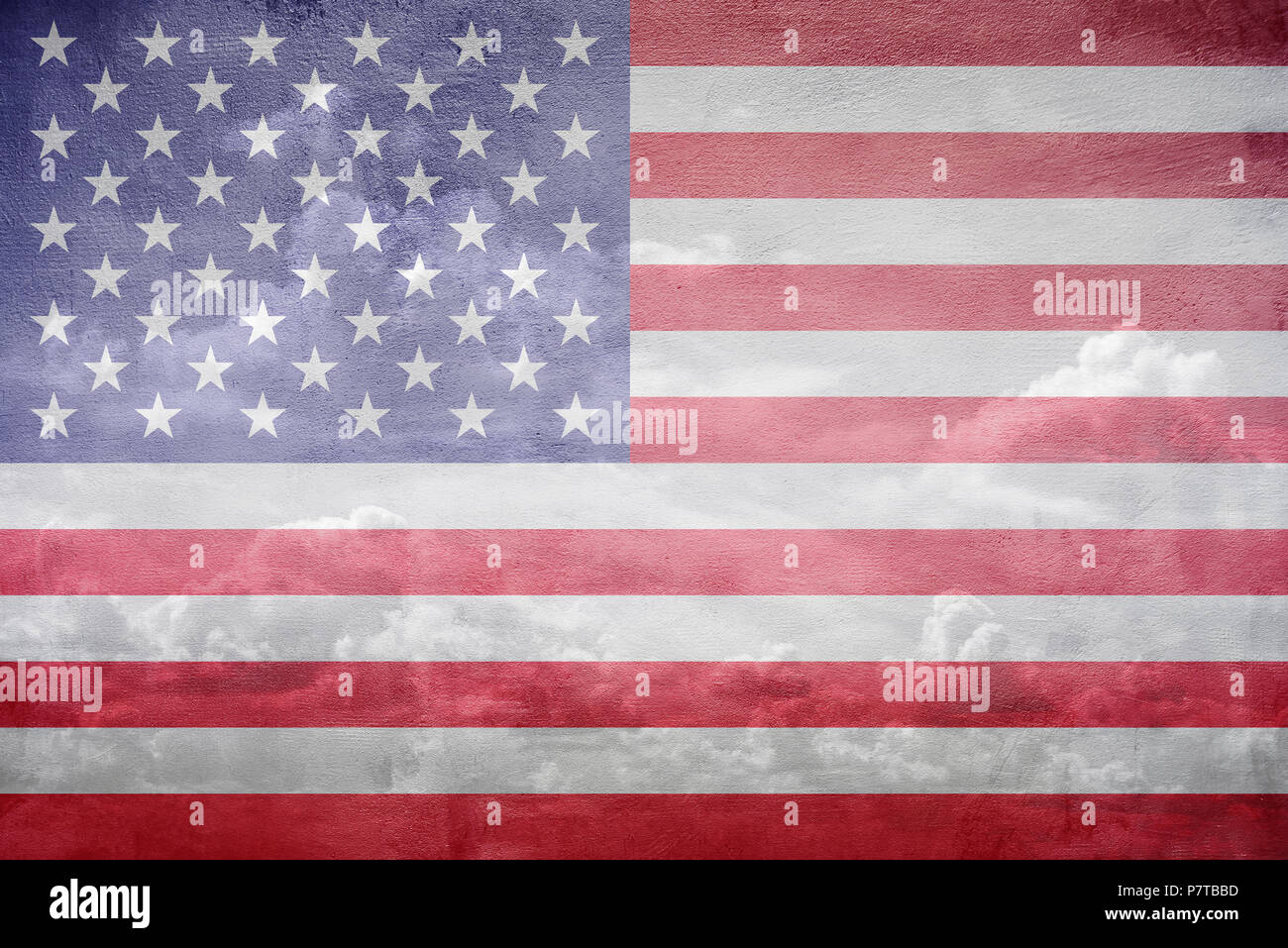United States flag illustration Stock Photo