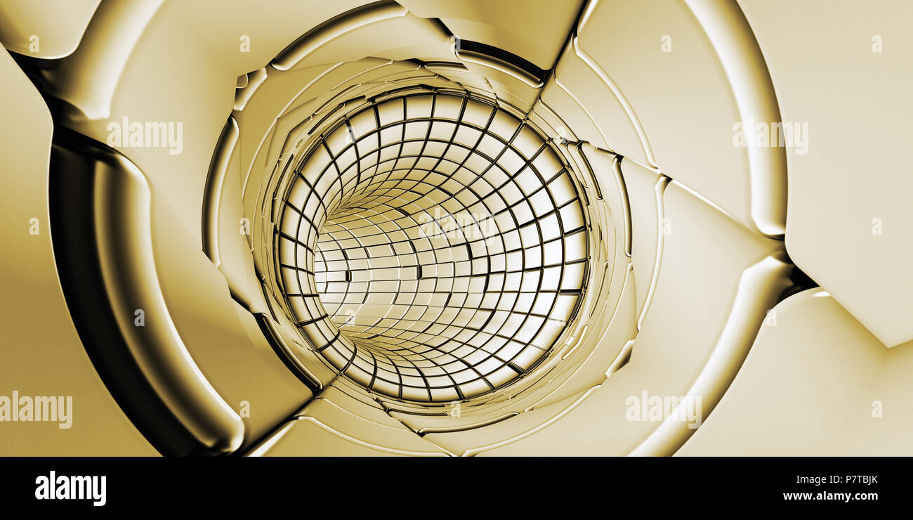 Abstract tunnel technology background Stock Photo - Alamy