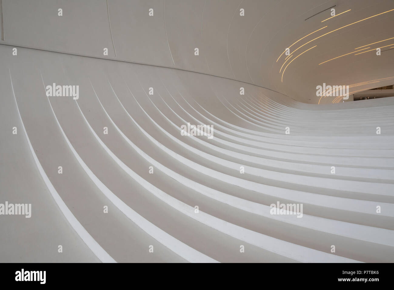 Interior view of The Heydar Aliyev Center,Baku,Azerbaijan Stock Photo ...