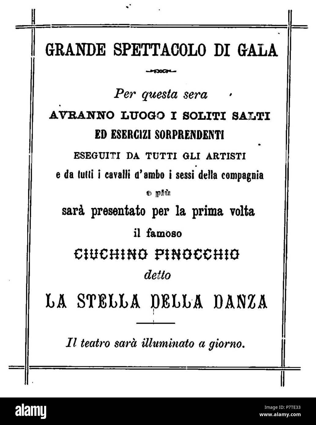 Le avventure di Pinocchio. Italiano: 'Le avventure di Pinocchio, storia di  un burattino', Carlo Collodi, Bemporad & figlio, Firenze 1892  (Illustrazioni di Enrico Mazzanti) . N/A 94 Collodi - Le avventure