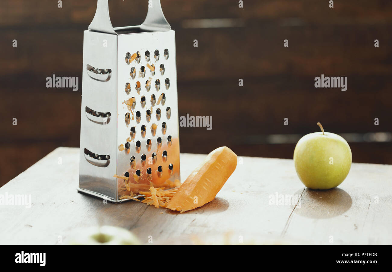 Grater and apple stock image. Image of palatable, apple - 7885777