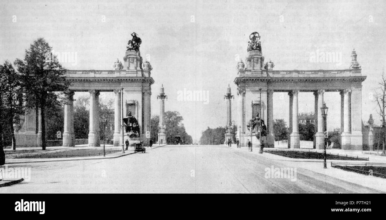 Berlin, Charlottenburger Tor . 1909 5 1909 Charlottenburger-Tor Stock Photo