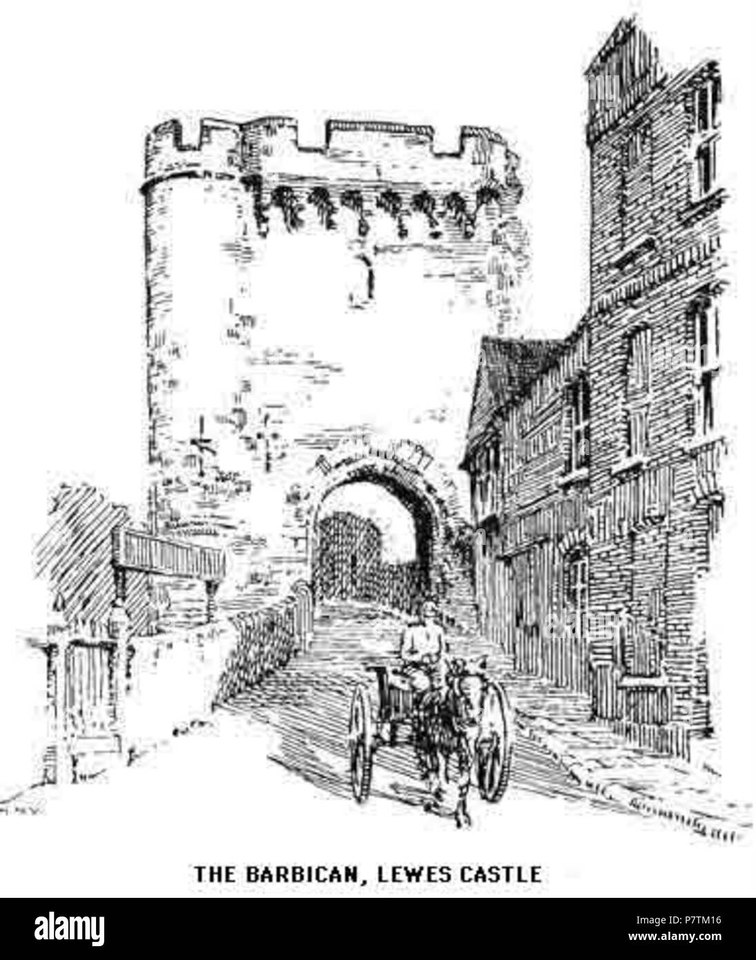 Barbican . 33 Barbican drawing Stock Photo