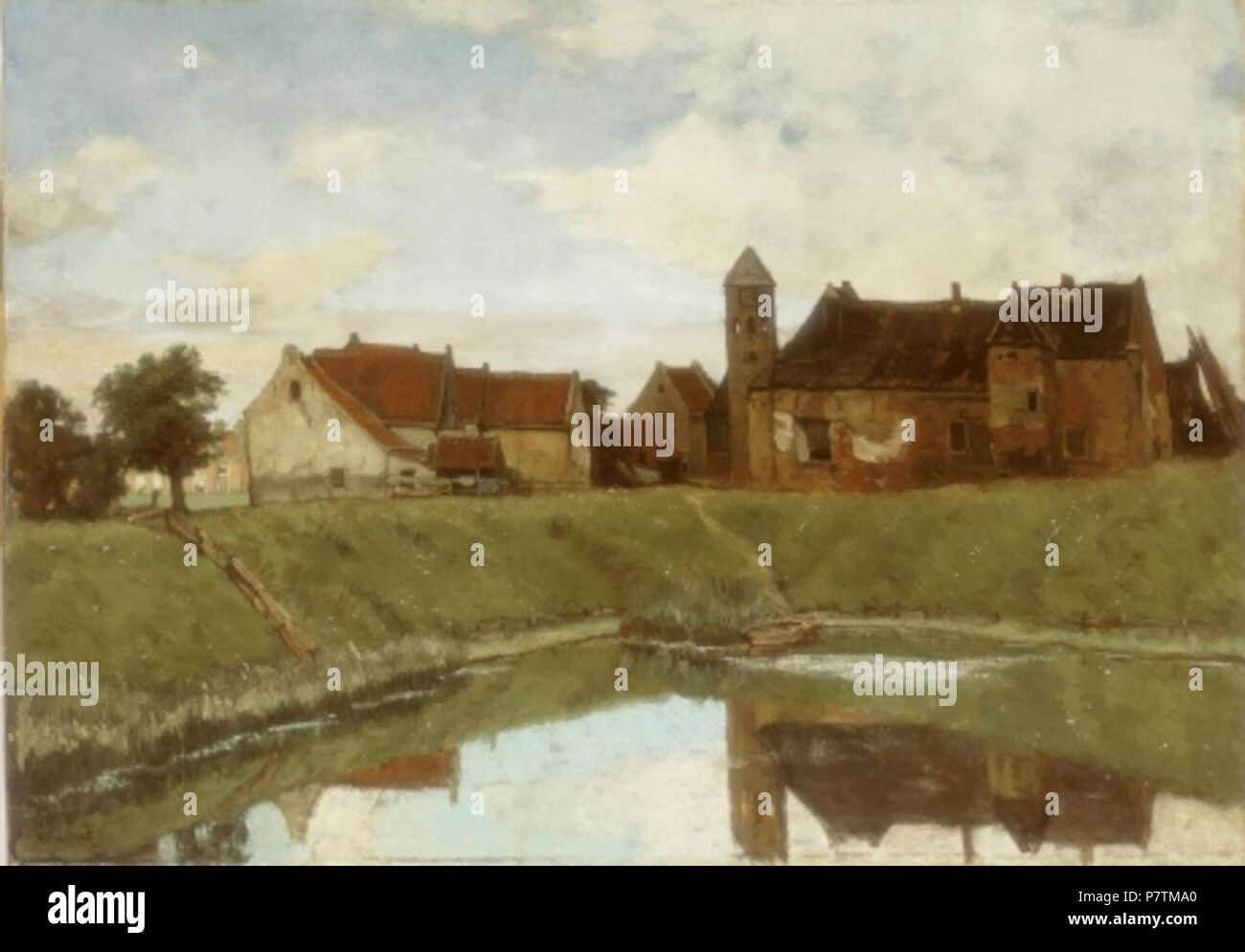 English: Kasteel Medemblik . circa 1890 35 Bastert kasteel medemblik Stock Photo