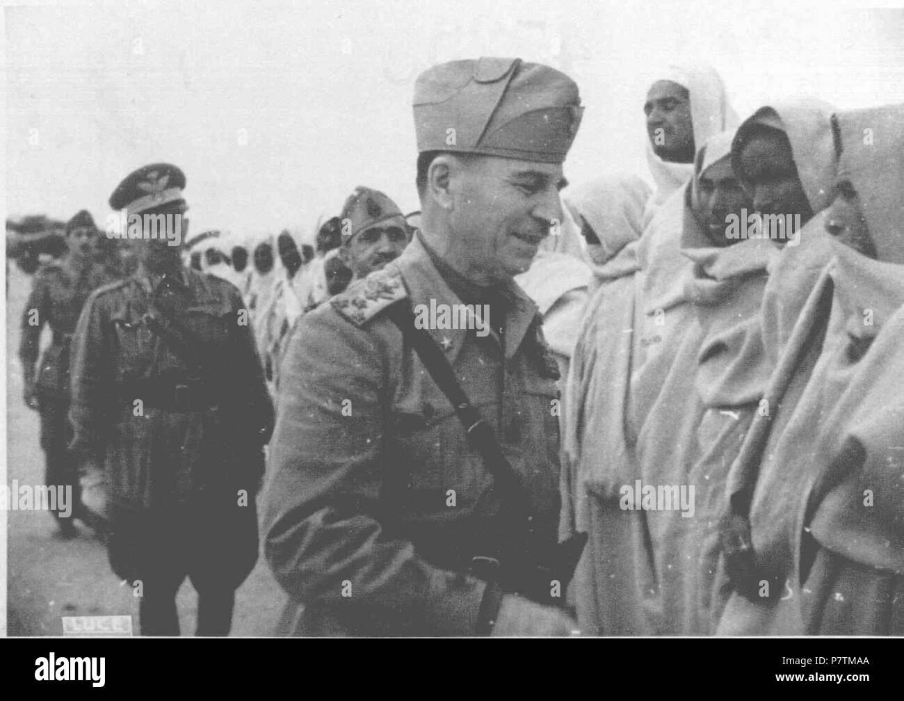 English: Italian general Ettore Bastico in North Africa . 1942 35 ...