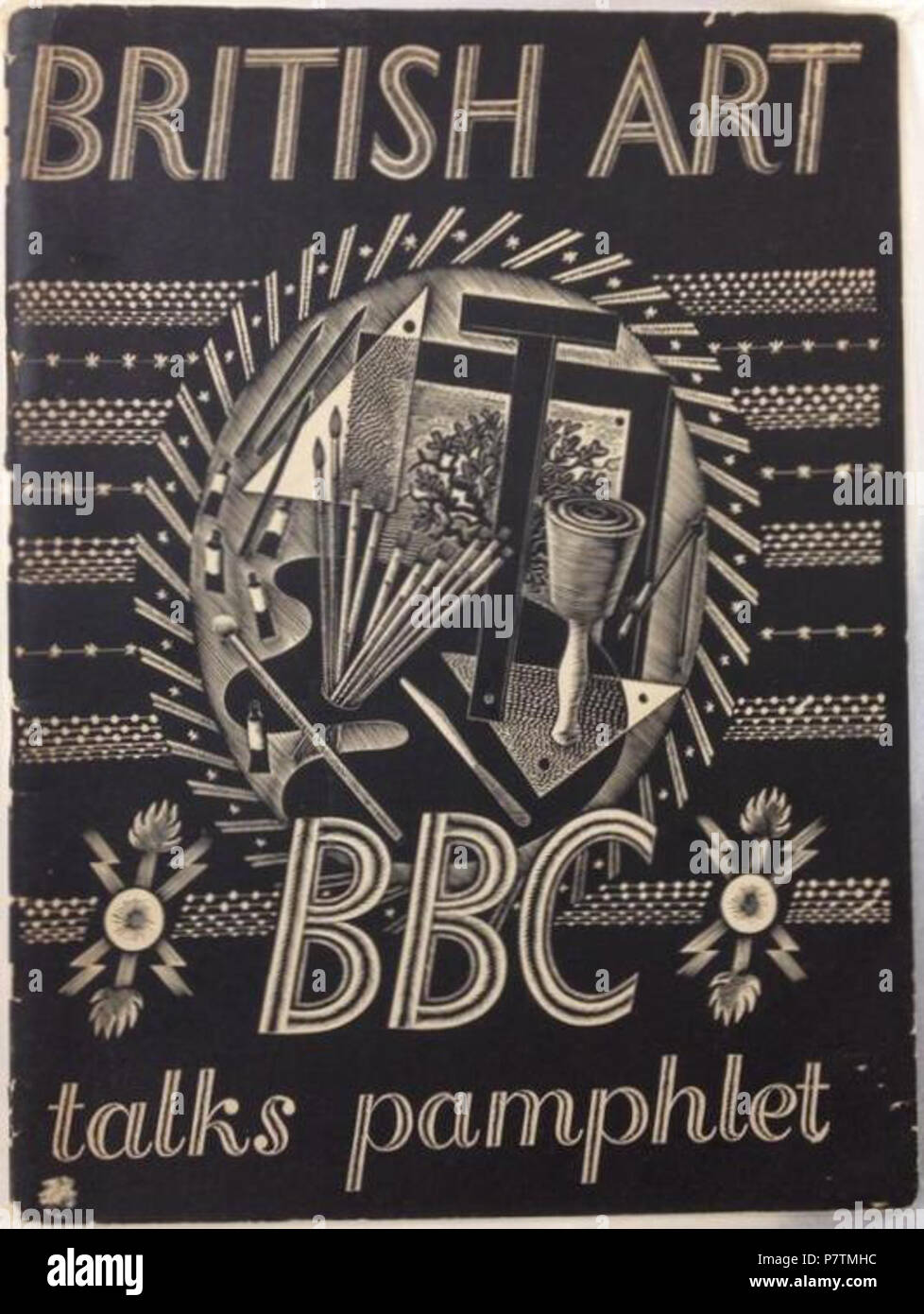 English BBC British art talks pamphlet by Eric Ravilious. between 1926