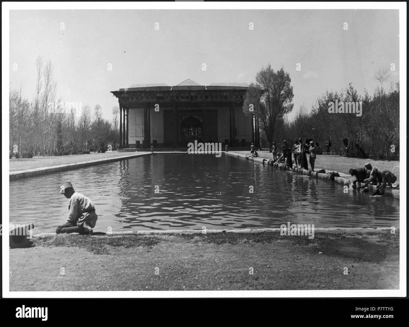 77 CH-NB - Persien, Isfahan- Palast der 40 Säulen - Annemarie Schwarzenbach - SLA-Schwarzenbach-A-5-04-119 Stock Photo