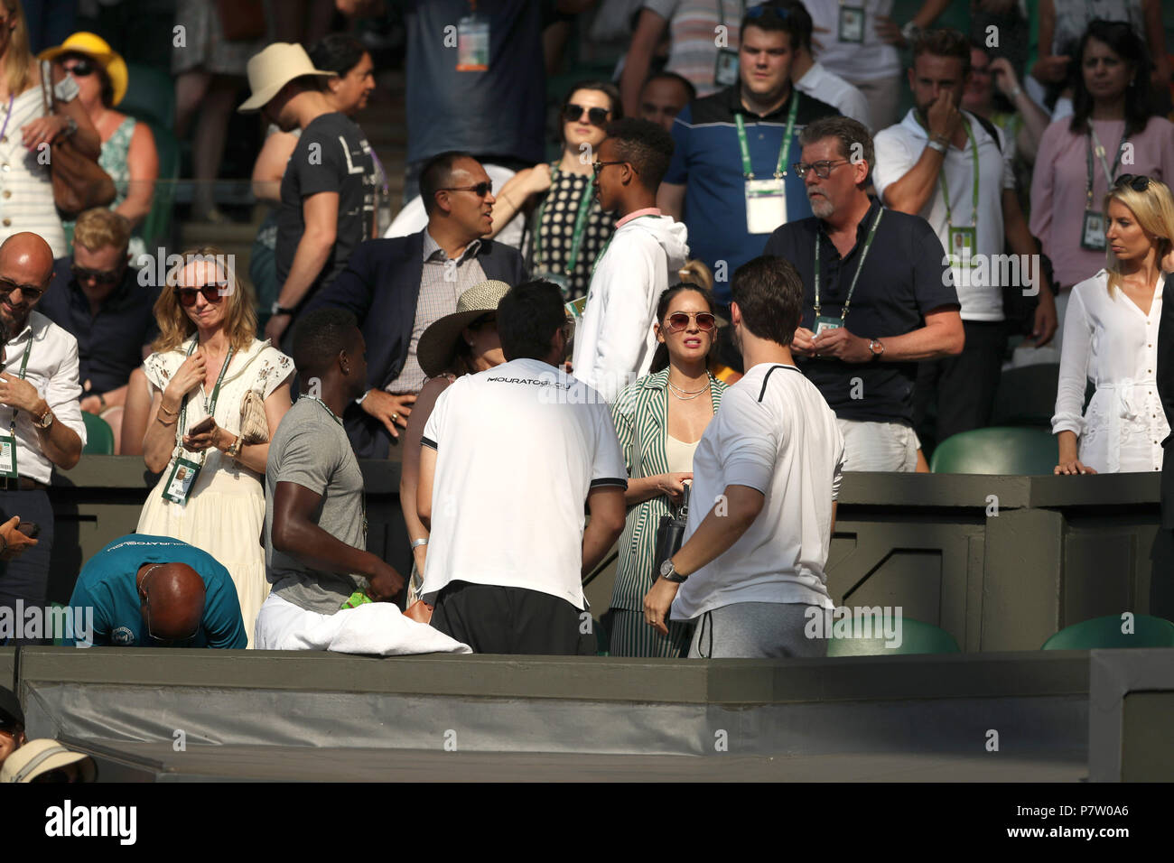 LONDON, ENGLAND - JULY 06: Cara McConnell, Olivia Munn and Alexis