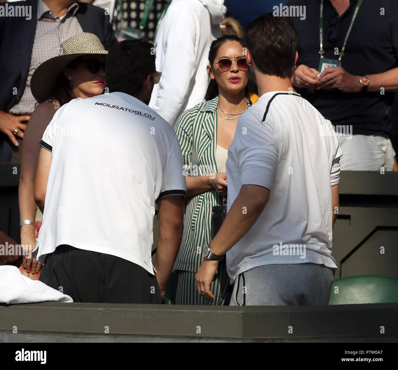LONDON, ENGLAND - JULY 06: Cara McConnell, Olivia Munn and Alexis