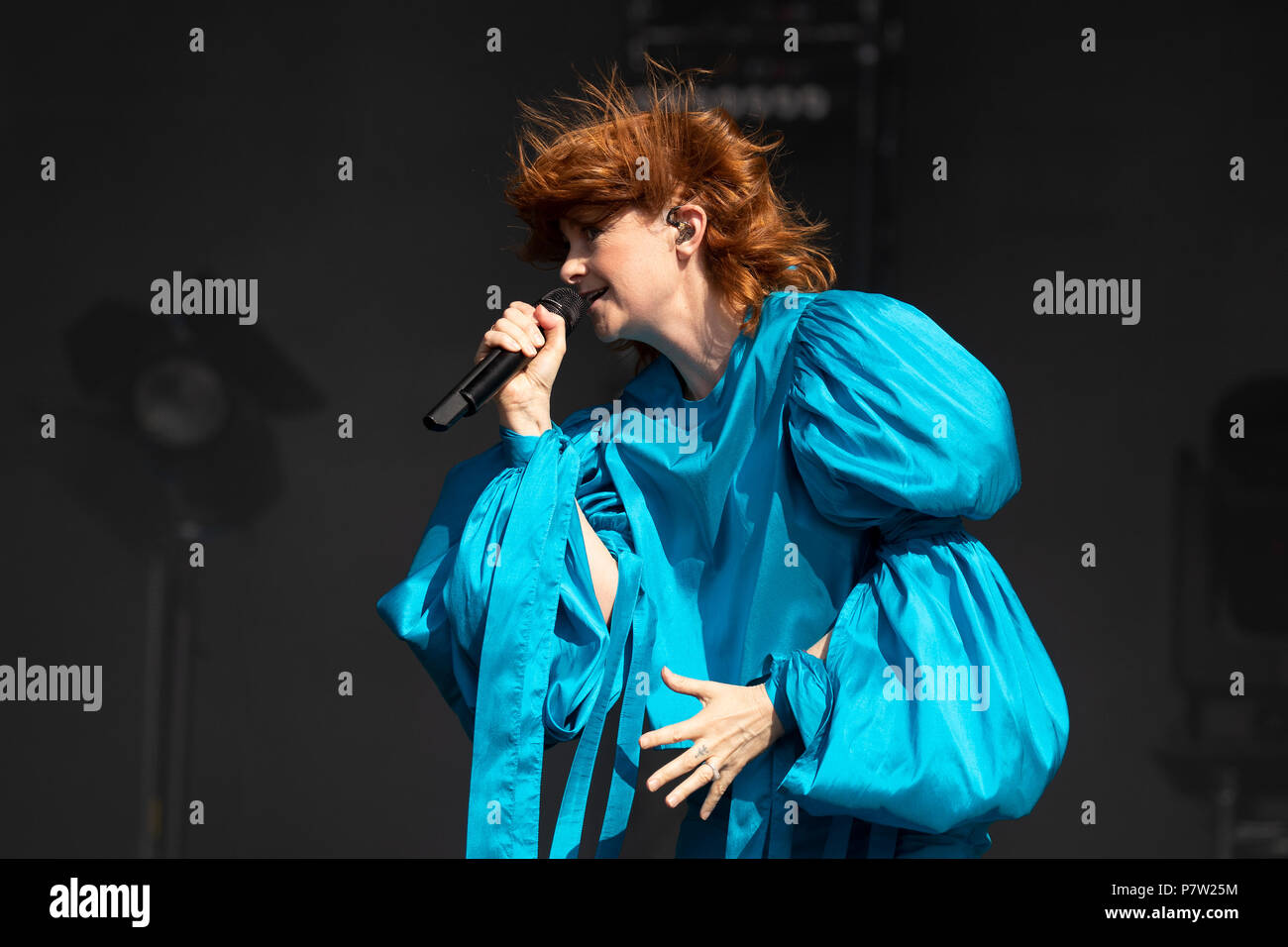 Hyde Park, UK. 7h July 2018, Goldfrapp performing at British Summer Time, Featuring  Alison Goldfrapp,UK.Hyde Park London. © / Alamy Live News Stock Photo