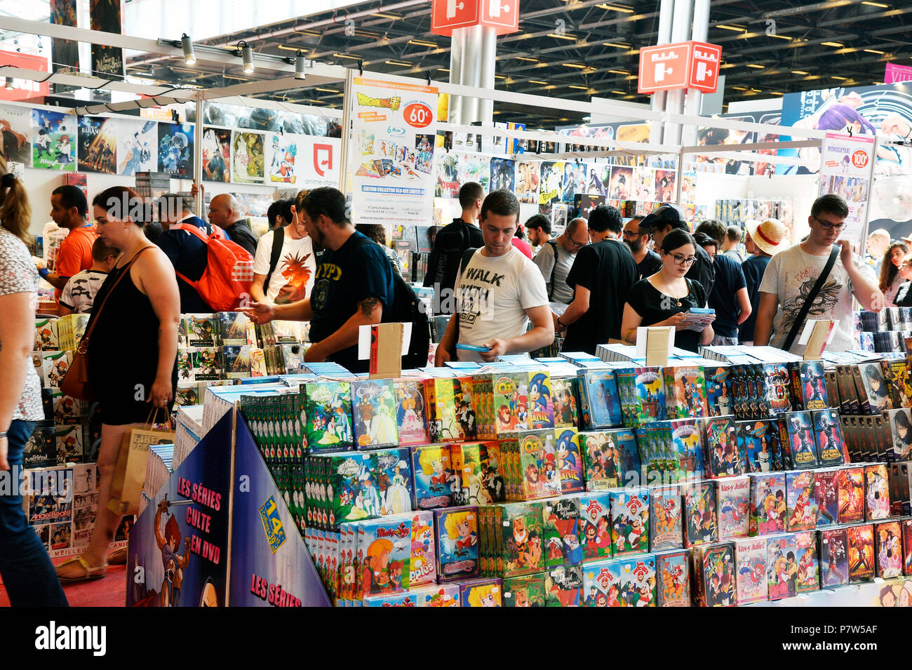 Paris, France. 6 July 2018. The Japan Expo Paris is the largest Japanese  culture and hobby festival. Manga enthusiasts, martial arts fans, gamers or  japanese animes lovers. Credit: Frédéric VIELCANET/Alamy Live News