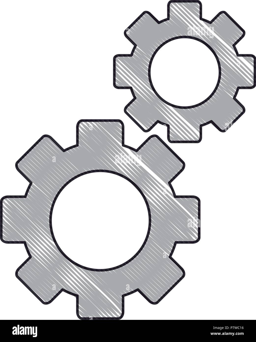 gears machinery isolated icon Stock Vector Image & Art - Alamy