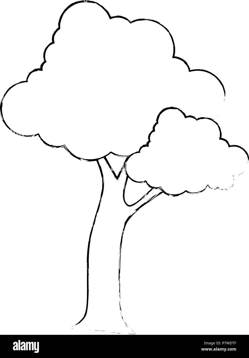 tree plant nature icon Stock Vector Image & Art - Alamy