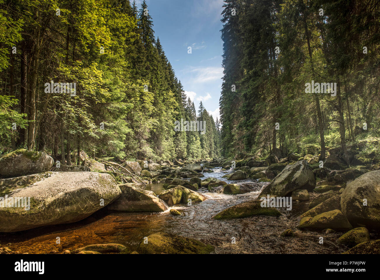 Flowing water in vydra hi-res stock photography and images - Alamy