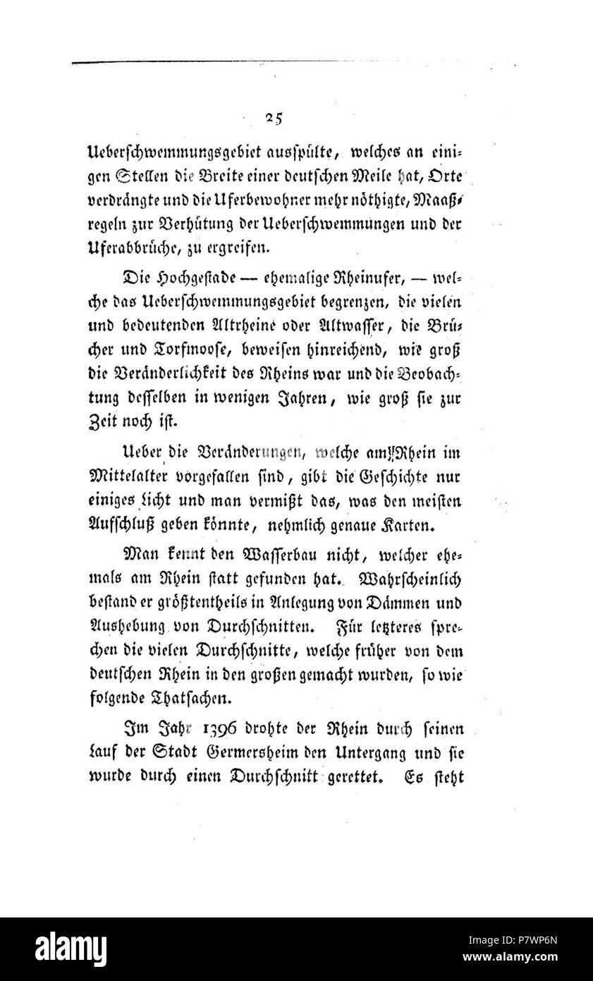 . Der Rhein von Basel bis Mannheim mit Begründung der Nothwendigkeit, diesen Strom zu regulieren Volltext bei de.: Der Rhein von Basel bis Mannheim . Deutsch: Dies ist ein Scan des historischen Buches English: This is a scan of the historical document . N/A 120 De Der Rhein von Basel bis Mannheim (Tulla) 026 Stock Photo