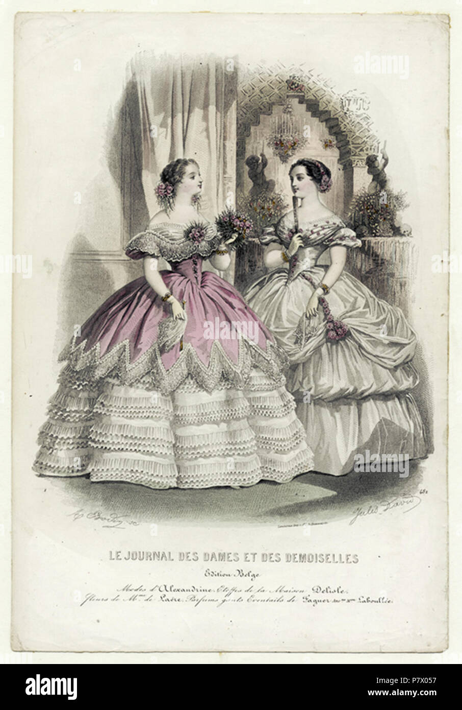Le journal des dames et des demoiselles hi-res stock photography