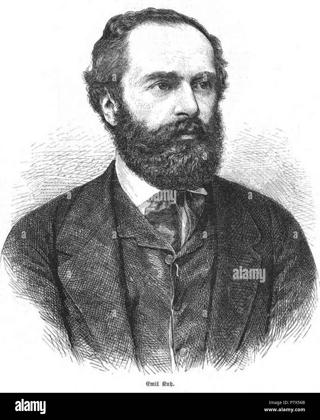 Deutsch: Emil Kuh, österreichischer Schriftsteller, 1867. 1867 145 Emil Kuh 1867 (IZ 49-144) Stock Photo