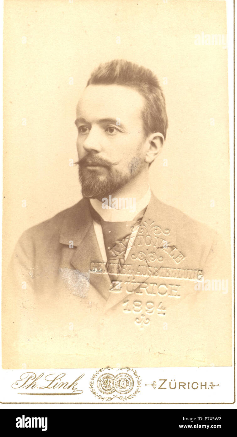 . Stodola, Aurel (18591942). Prägestempel Kantonale Gewerbeaustellung