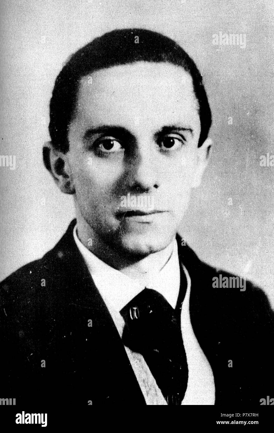 Italiano: Joseph Goebbels 1919 . 1919 174 Goebbels 1919 Stock Photo