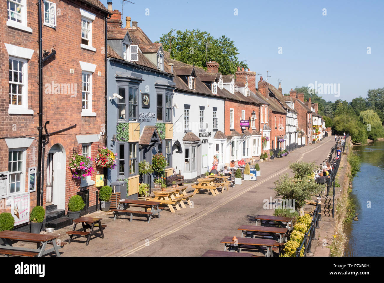The River Severn at Bewdley, Worcestershire, England, UK Stock Photo