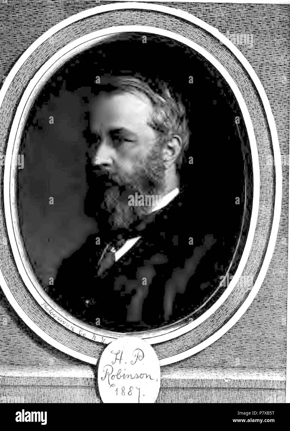 Deutsch: Photogravure Henry Peach Robinson 1887 . 1887 309 Photogravure Henry Peach Robinson Stock Photo
