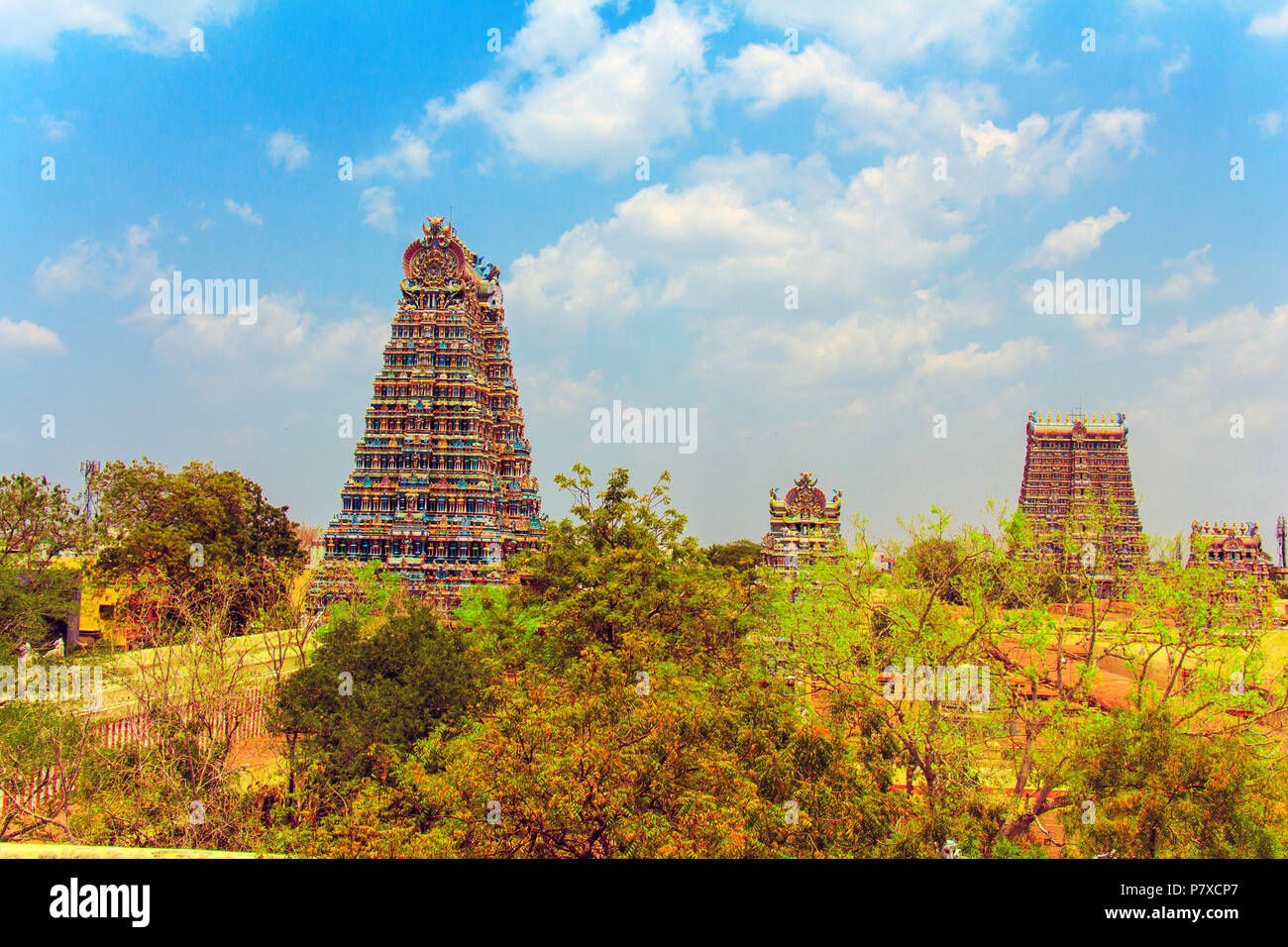 The famous temple of Meenakshi. Madurai, Tamil Nadu, India Stock Photo -  Alamy