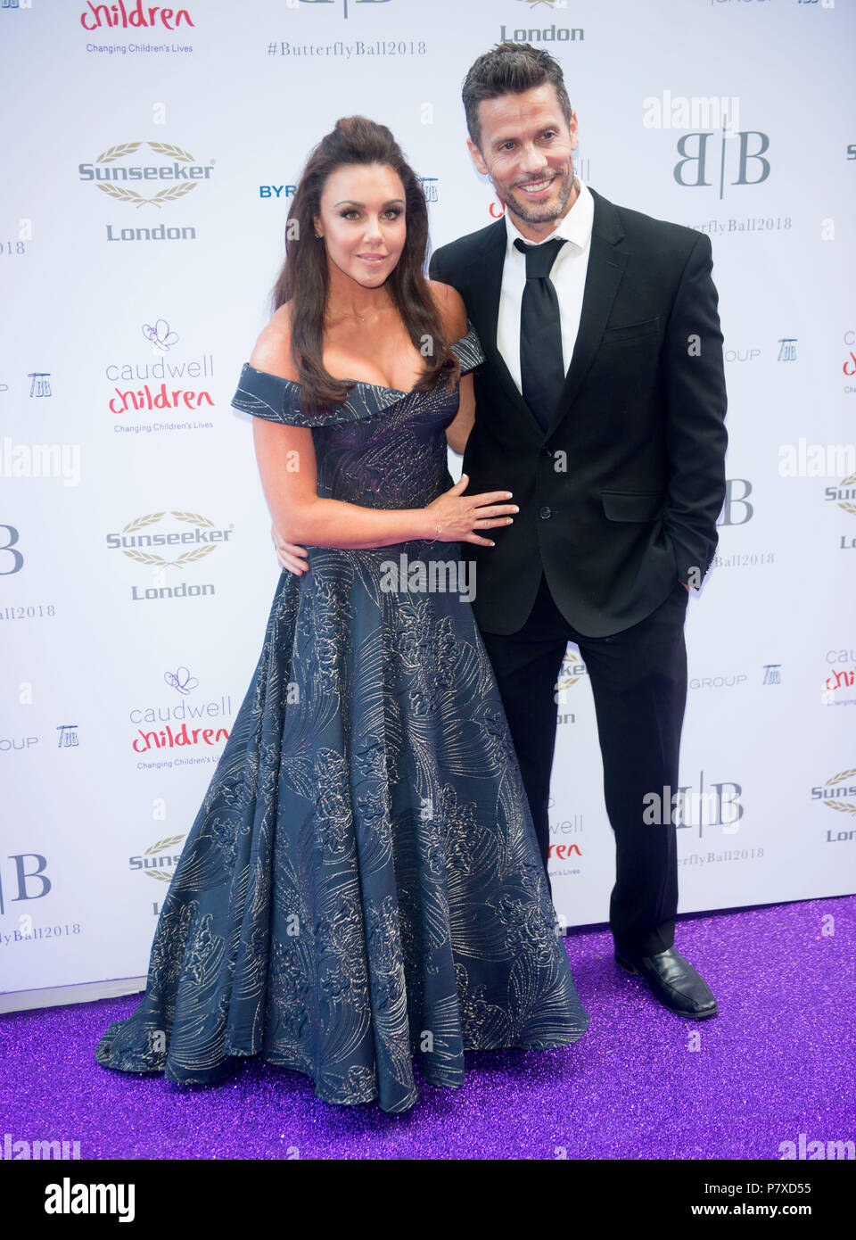 Michelle Heaton and Hugh Hanley at the Caudwell Children Butterfly Ball