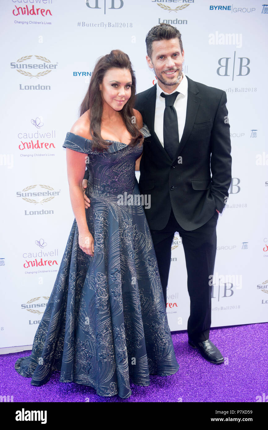 Michelle Heaton and Hugh Hanley at the Caudwell Children Butterfly Ball