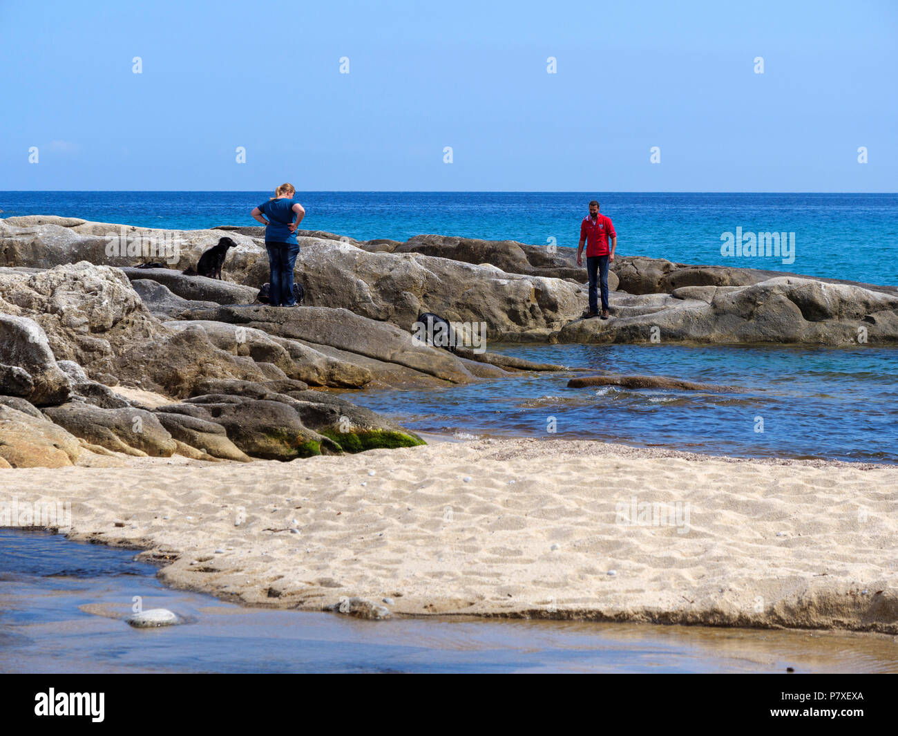 Beach of Secchetto, Elba, Region Tuscany, Province Livorno, Italy, Europe Stock Photo