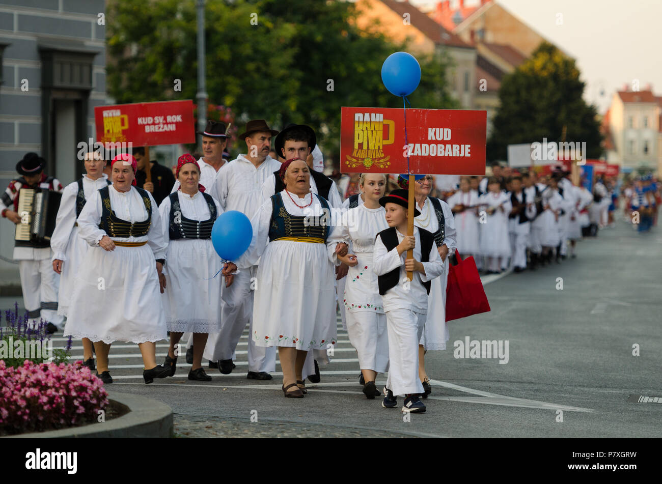 Beer Festival parade in Karlovac / Croatia Stock Photo Alamy