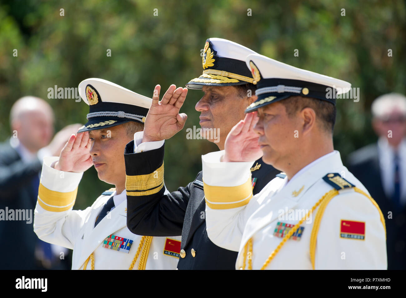 People's Liberation Army Navy during the celebration of 100th