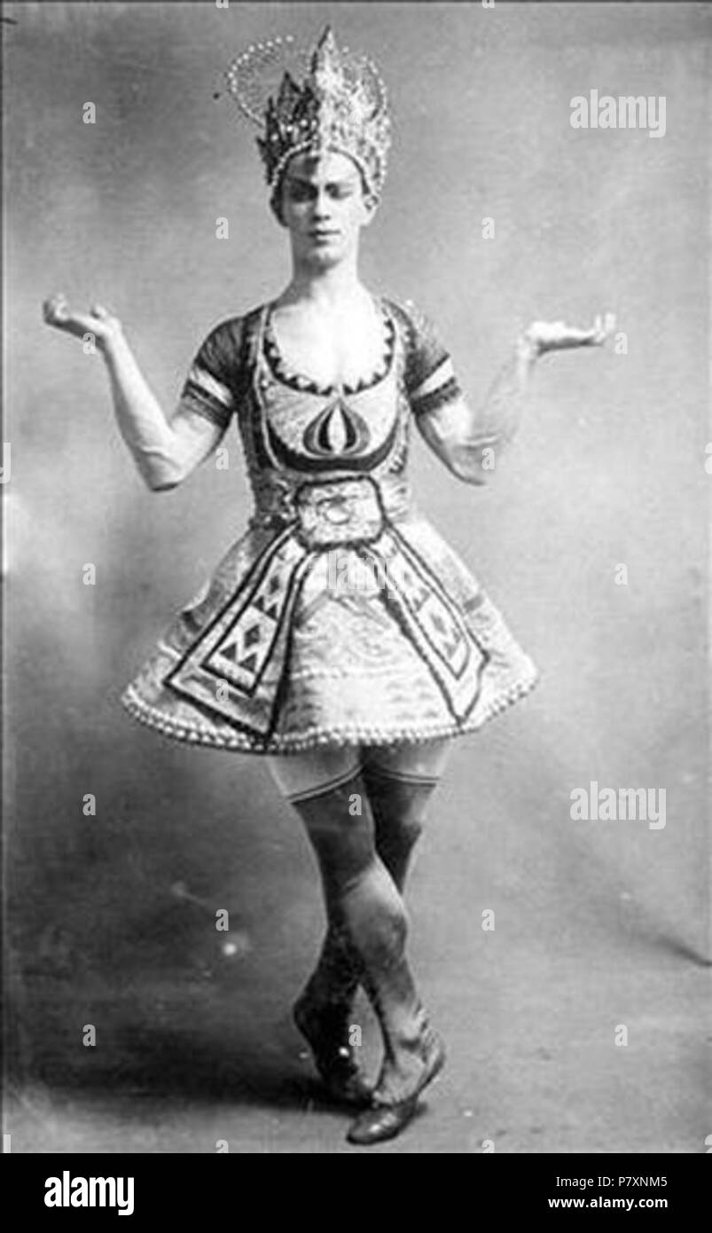 English: Nikinsky - Le Dieu Bleu, Ballet by Fokine, 1912 . 1912 133 Dieu Bleu Stock Photo