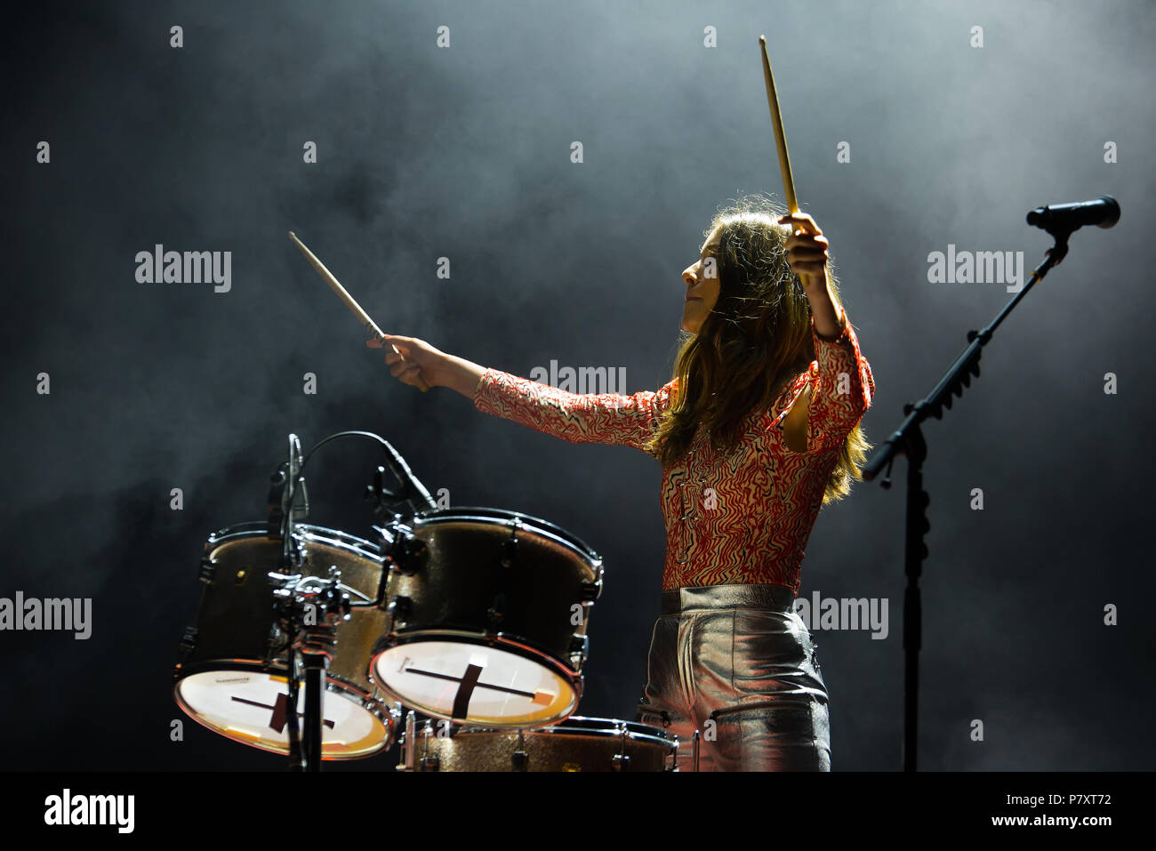 BARCELONA - JUN 1: Haim (band) perform in a concert at Primavera Sound ...