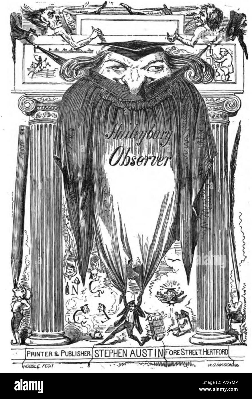 Cover of Haileybury Observer . 1894 184 Haileybury observer Stock Photo