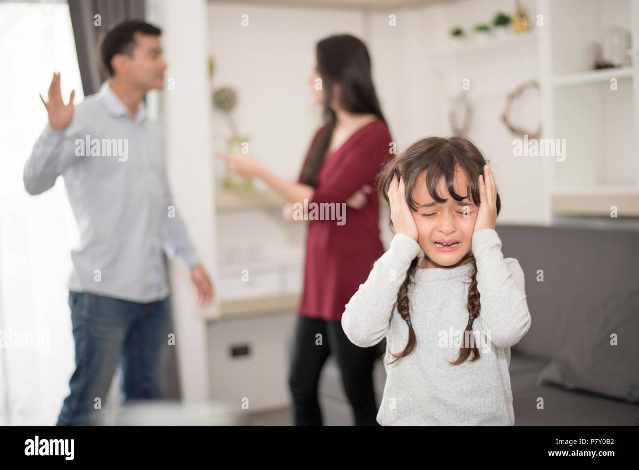 Angry woman slap man home hi-res stock photography and images - Alamy