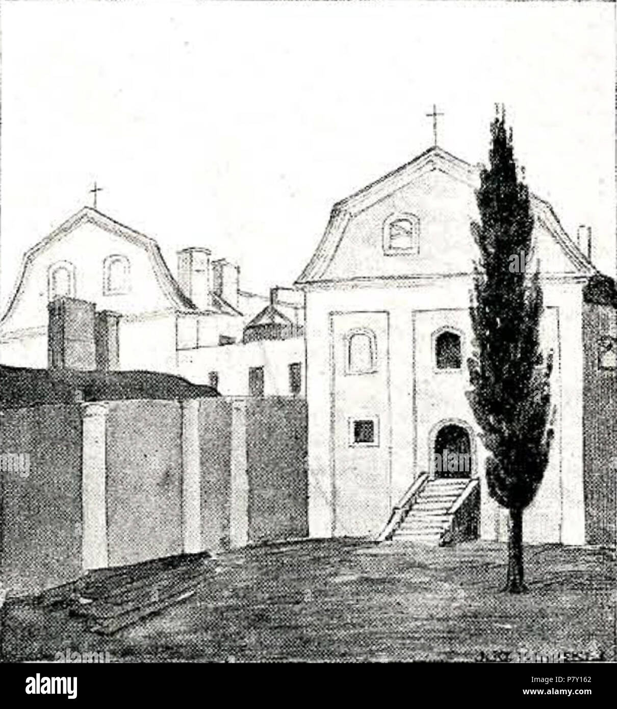 197 Horadnia, Kalučynskaja. Горадня, Калючынская (1885, 1924) Stock Photo