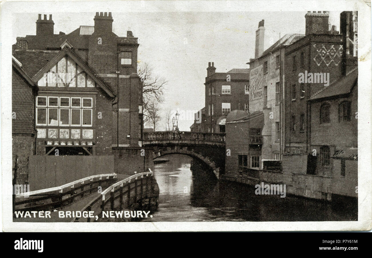 Postcard of Kennet Bridge or Northbrook Street Bridge (labelled as