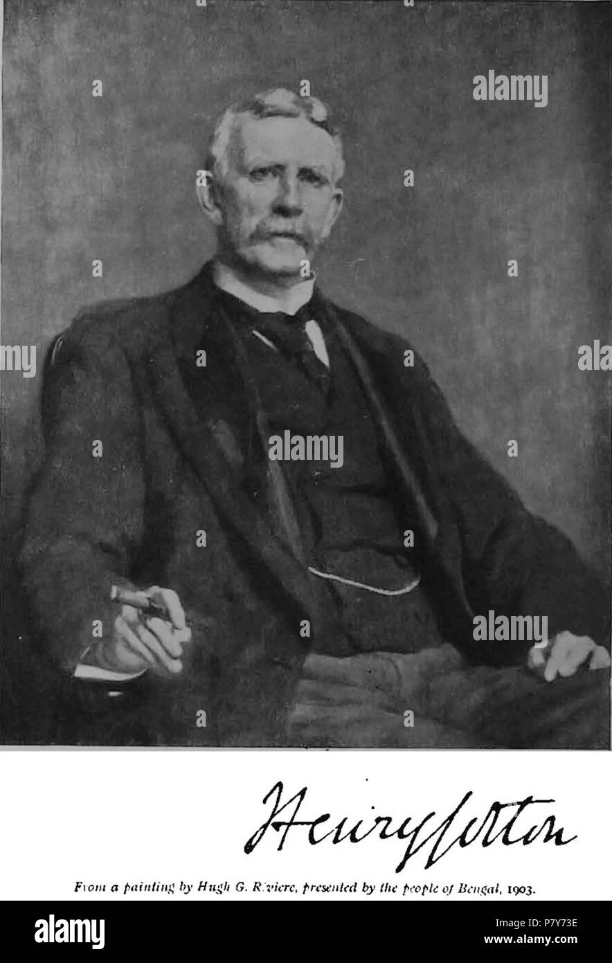 Sir Henry John Stedman Cotton, KCSI (13 September 1845 – 22 October 1915) . 1911 191 Henry Cotton Stock Photo