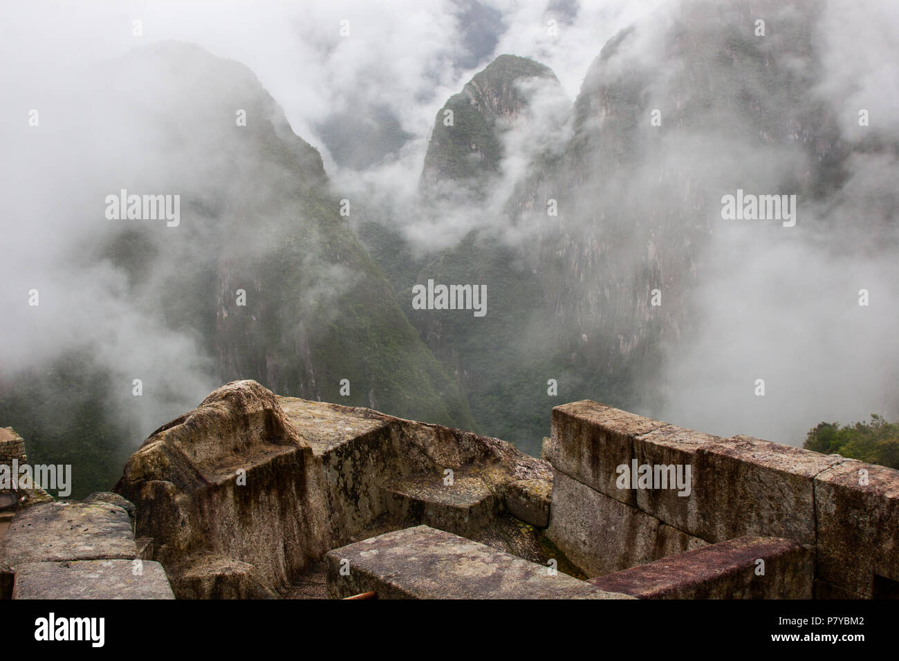 Amazing view of the Andes from Machu Picchu ruins Stock Photo - Alamy