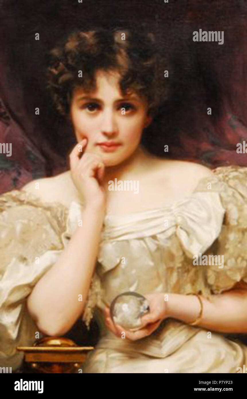 English: Crystal ball . circa 1890 229 Kennington22 Stock Photo - Alamy