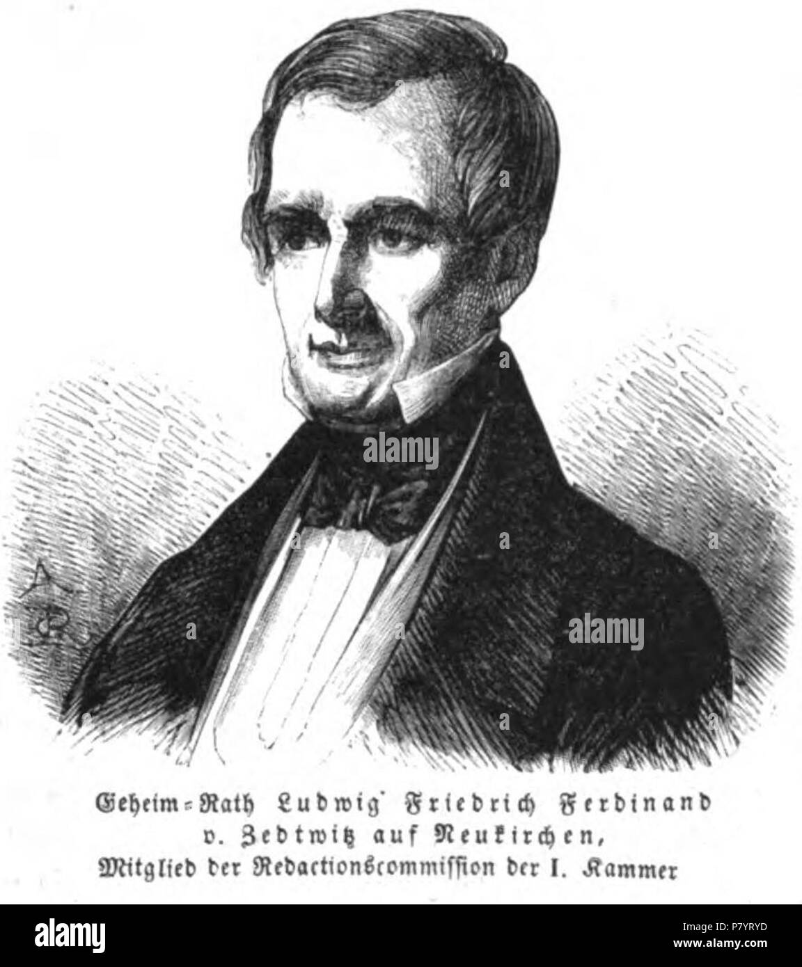 Deutsch: Ludwig Friedrich Ferdinand von Zedtwitz, 1847. 1847 237 L F F v Zedtwitz 1847 (IZ 8-133 A C R) Stock Photo