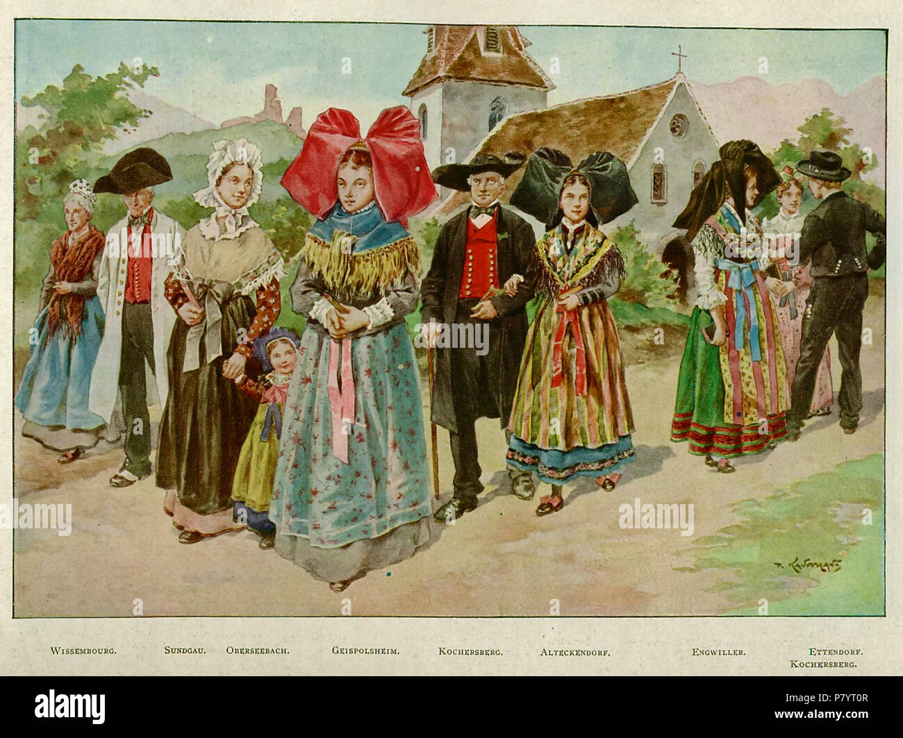 English traditional costumes of Alsace Fran ais Costumes