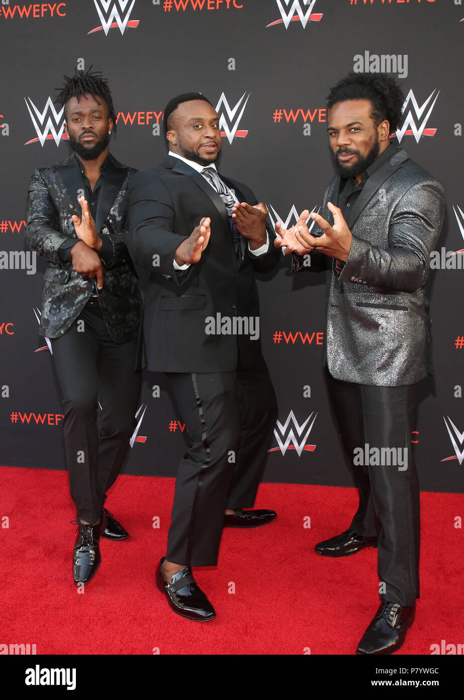WWE's First-Ever Emmy 'For Your Consideration' Event  Featuring: Kofi Kingston, Big E, Xavier Woods Where: North Hollywood, California, United States When: 06 Jun 2018 Credit: FayesVision/WENN.com Stock Photo