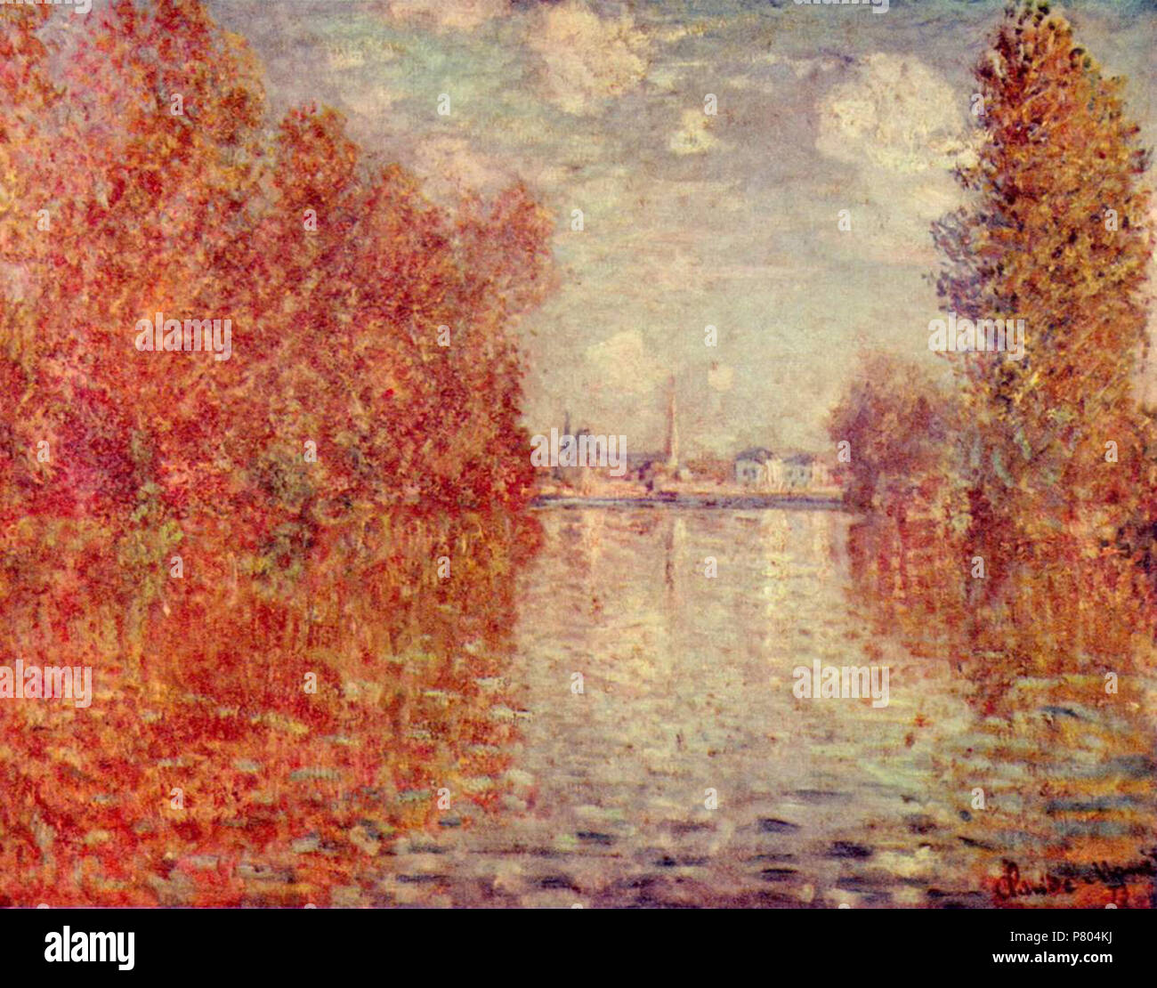 . Autumn Effect at Argenteuil  1873 276 Claude Monet 027 Stock Photo