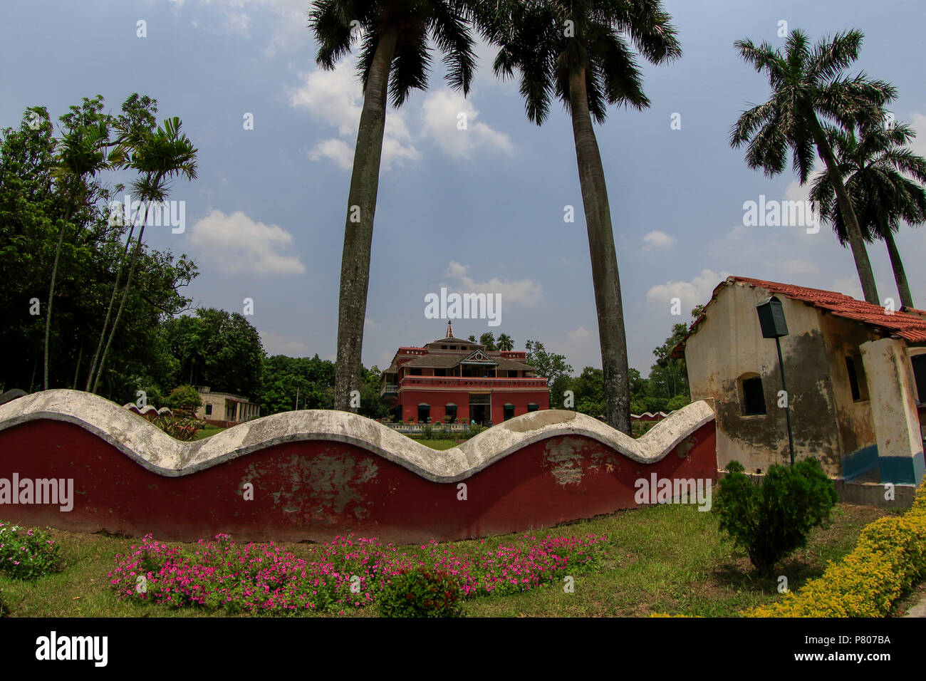 The Shilaidaha Kuthibari in Kushtia, where Poet Rabindranath Tagor occasionally spent time and wrote many poems and different kinds of writings. Bangl Stock Photo