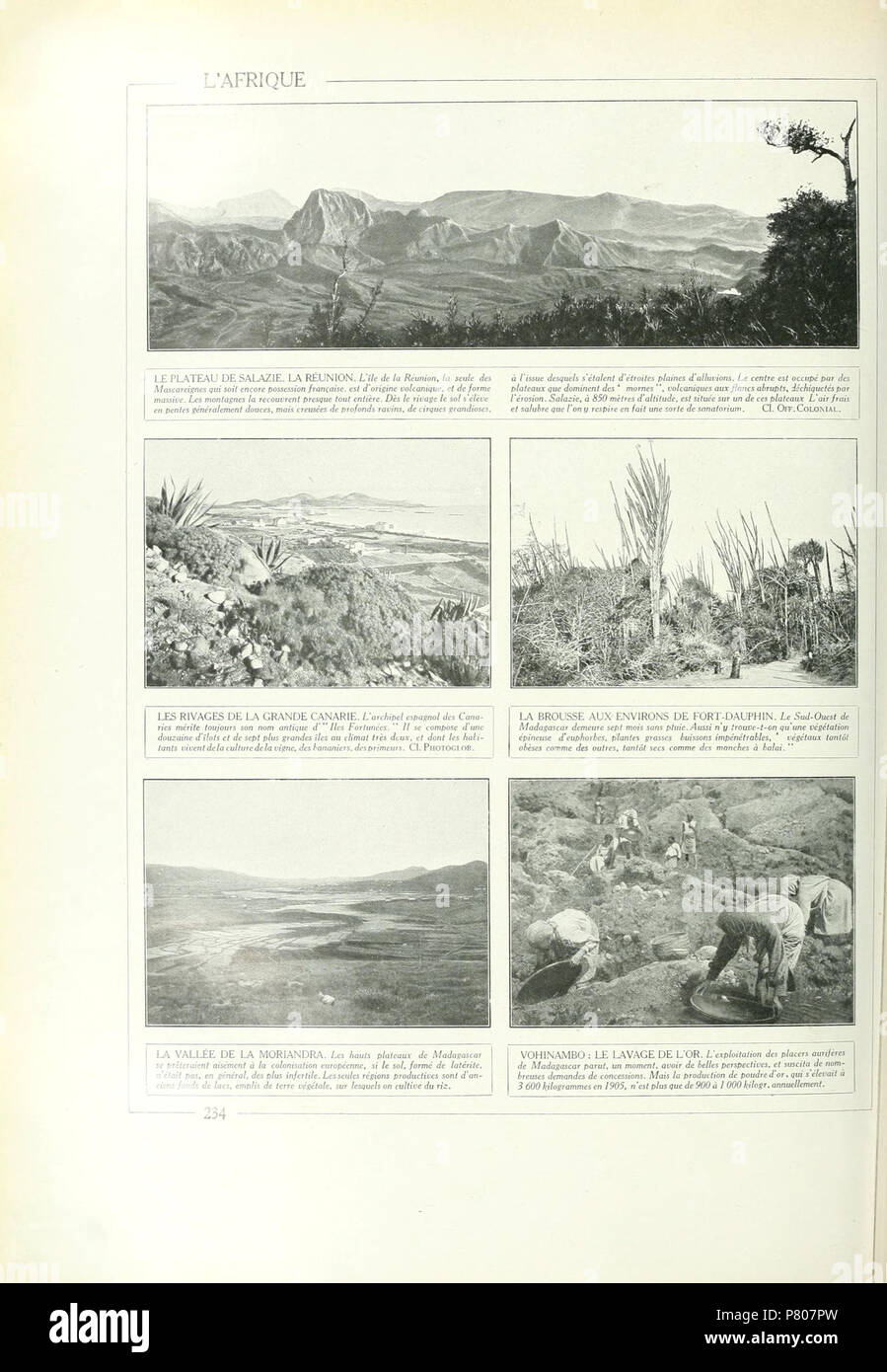 Nouvelle Géographie Universelle, vol. II (Ernest Granger), p. 234 . 1922 289 Nouvellegograp02granuoft 0324 Stock Photo