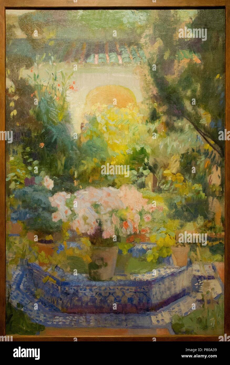 PATIO DE LA CASA DE SOROLLA, 1917 Stock Photo Alamy