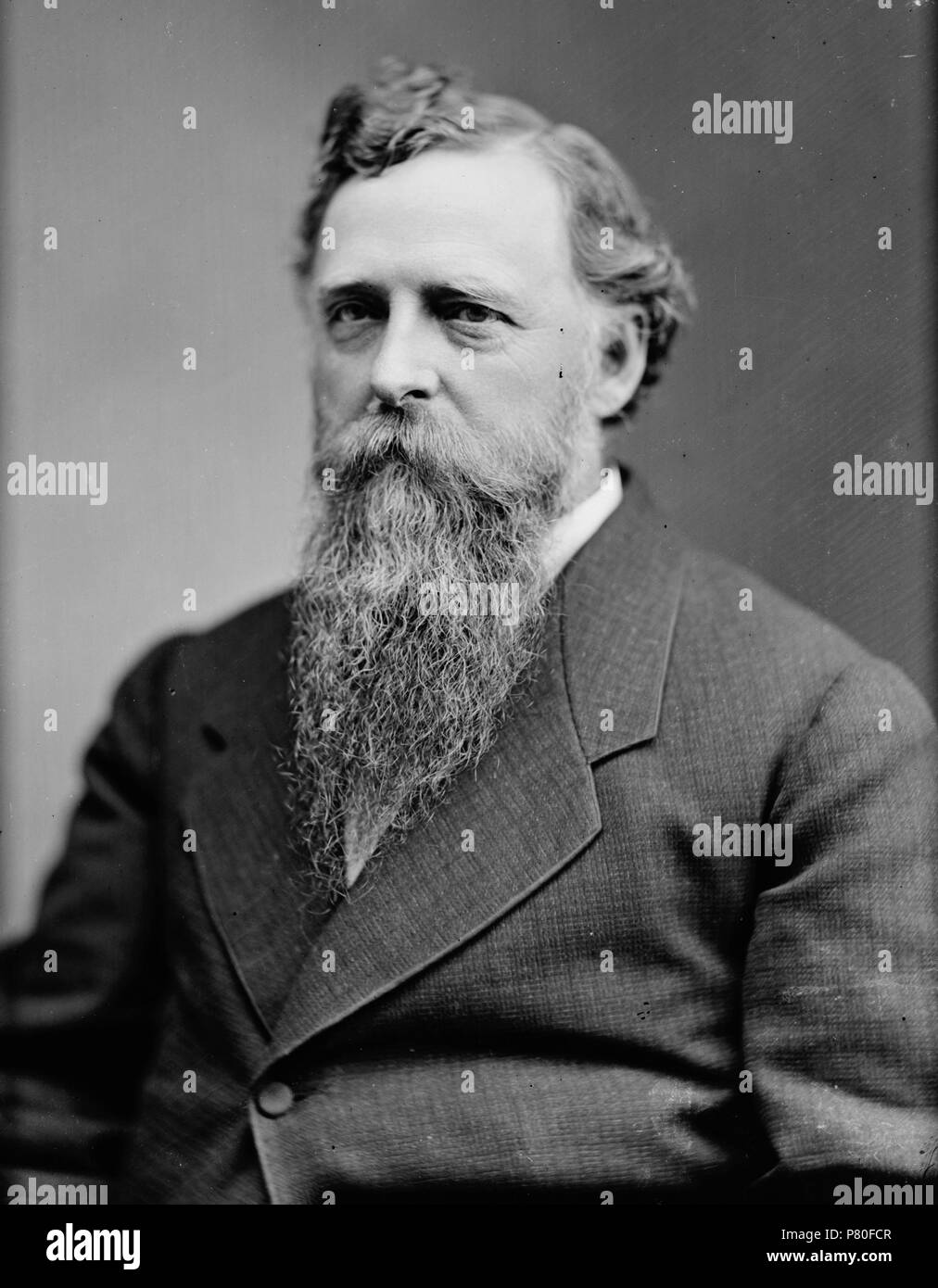 Thaddeus C. Pound (1833–1914). Member of the Wisconsin State Assembly and the Wisconsin State Senate, Lieutenant Governor of Wisconsin 1870–1872, member of the United States House of Representatives from Wisconsin from 1877 until 1883. Library of Congress description of photograph: 'Pound, Hon. Thad C. of Wisc.'. between 1865 and 1880 319 Thaddeus C. Pound - Brady-Handy Stock Photo