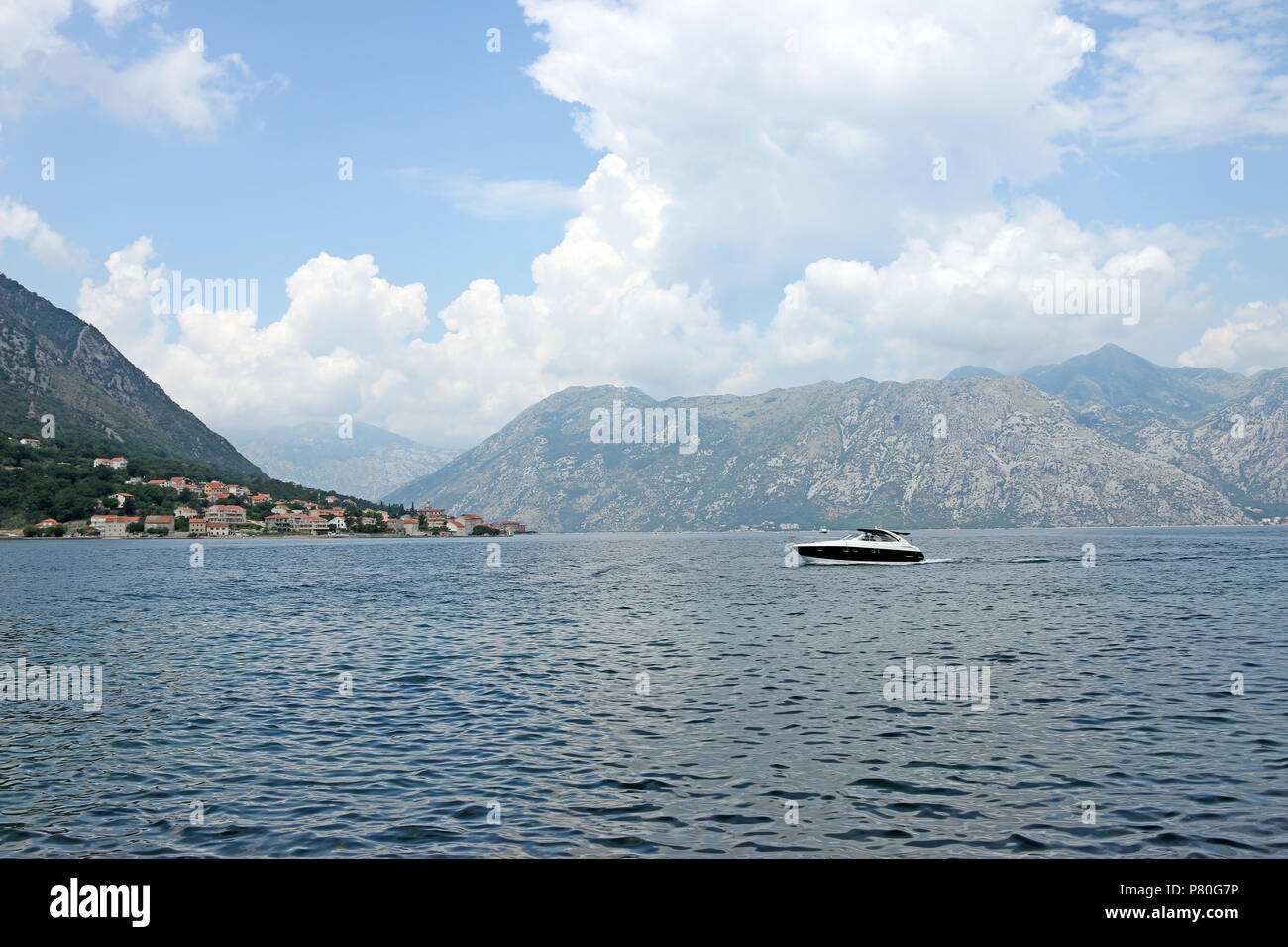Bay of Kotor landscape Montenegro summer season Stock Photo - Alamy