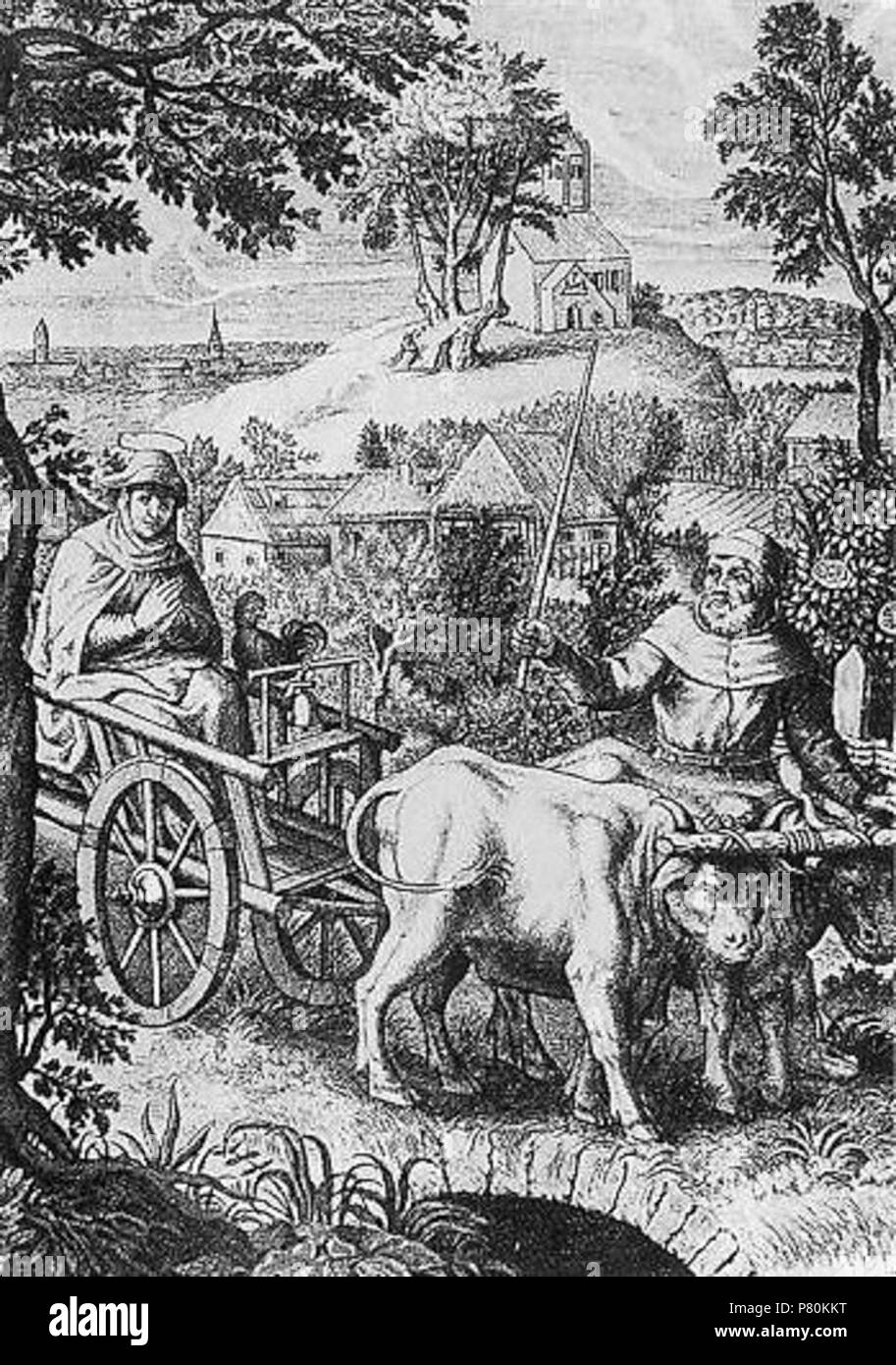 Deutsch: Ankunft der Edigna im 11. Jahrhundert . 16. bis 17. Jahrhundert 323 Puch, Edignaankunft Stock Photo